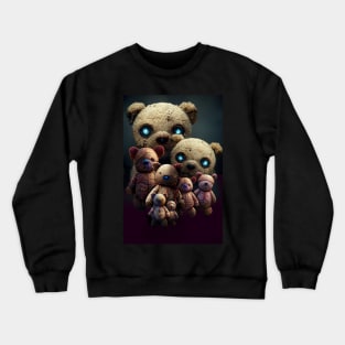8 Teddy bears watching Crewneck Sweatshirt